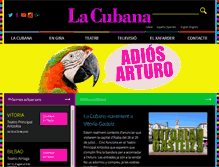 Tablet Screenshot of lacubana.es